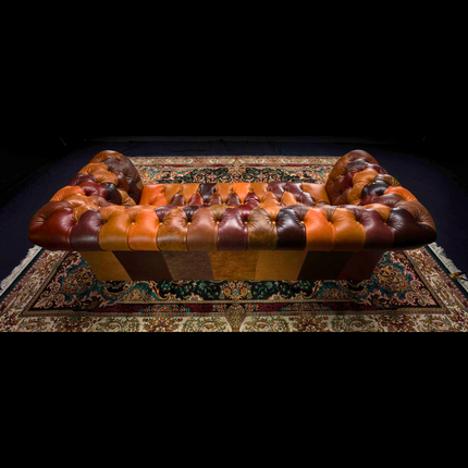 Patchwork Chesterfield in Leather