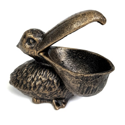 Cast Iron Pelican Trinket Bowl