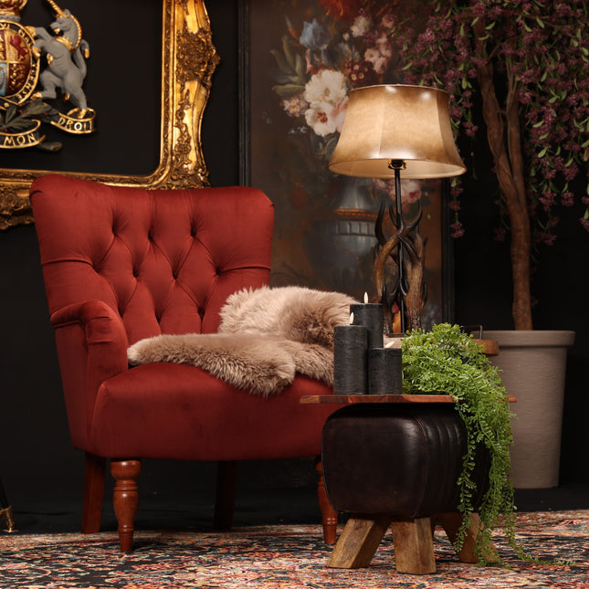Pemberlay Chesterfield Armchair in Velvet