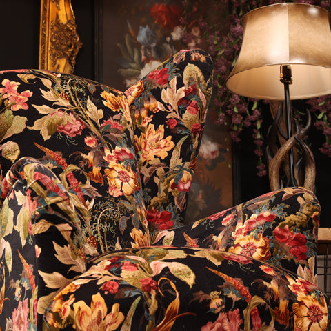 Perry Accent Chair in Hepworth Midnight Floral