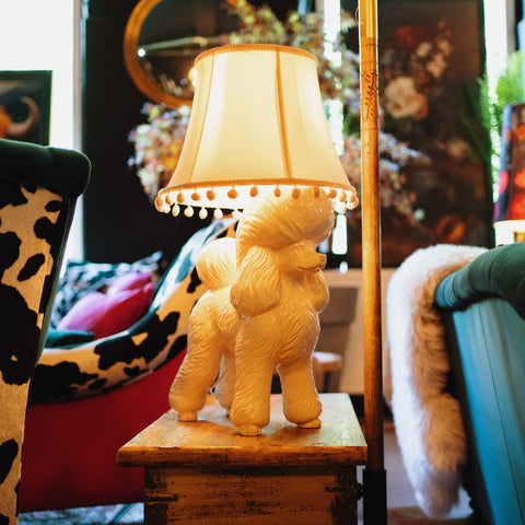 Pink Poodle Table Lamp