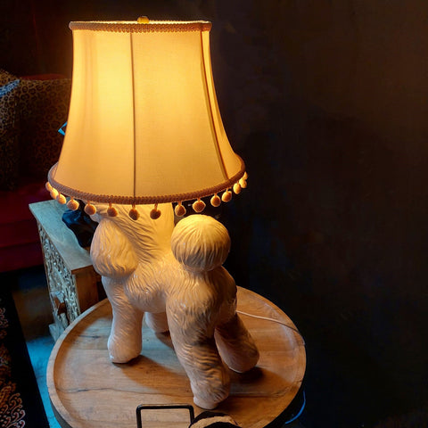 Pink Poodle Table Lamp