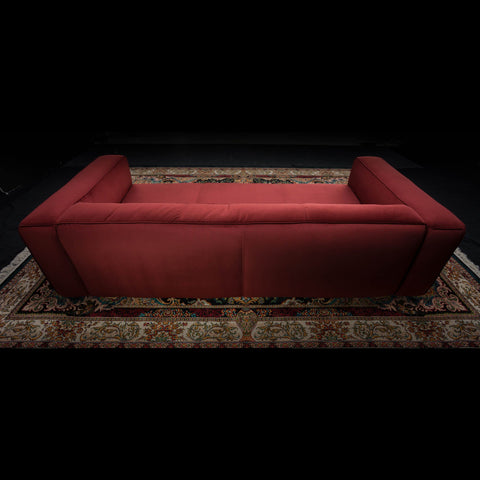 Podgie Grand 4 Seater Sofa in Oxblood Velvet - Clearance