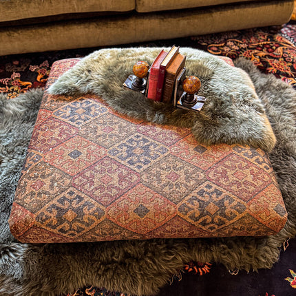 Pudding Footstool in Velvet