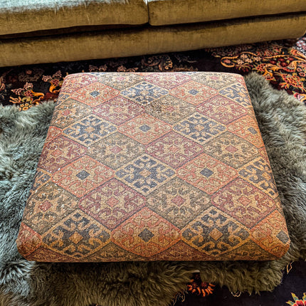 Pudding Footstool in Velvet
