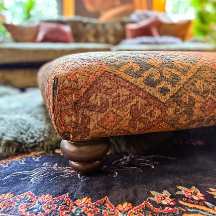 Pudding Footstool in Velvet