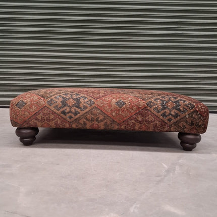 Pudding Footstool in Wilson Bronze Velvet - Ex Display