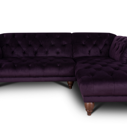 Oskar Italia Chesterfield in Plush Velvet