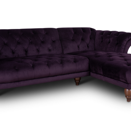 Oskar Italia Chesterfield in Plush Velvet