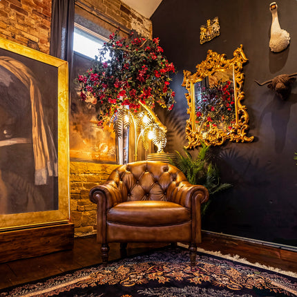 Regent Chesterfield in Hand Antiqued Buffalo Leather - (Various Sizes) - New