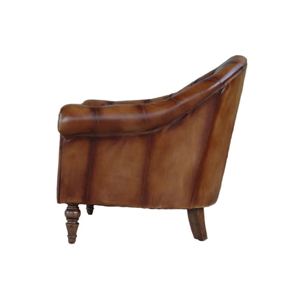 Regent Chesterfield in Hand Antiqued Buffalo Leather - (Various Sizes) - New