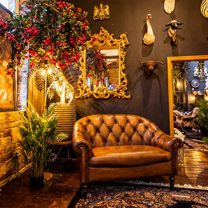 Regent Chesterfield in Hand Antiqued Buffalo Leather - (Various Sizes) - New