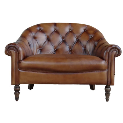 Regent Chesterfield in Hand Antiqued Buffalo Leather - (Various Sizes) - New