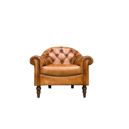 Regent Chesterfield in Hand Antiqued Buffalo Leather - (Various Sizes) - Factory Seconds