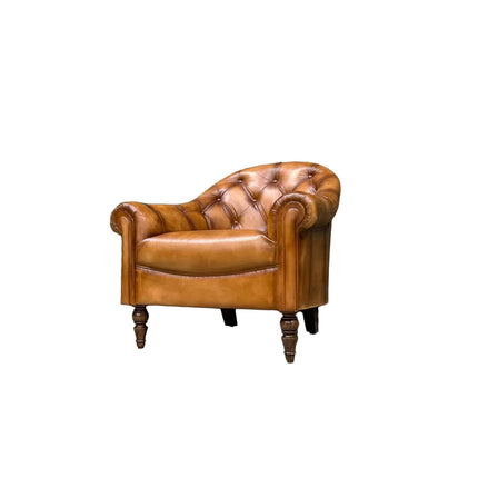 Regent Chesterfield in Hand Antiqued Buffalo Leather - (Various Sizes) - Factory Seconds