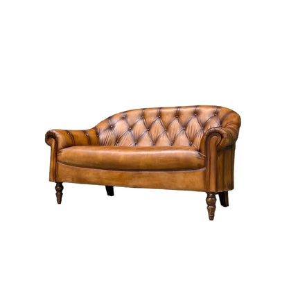 Regent Chesterfield in Hand Antiqued Buffalo Leather - (Various Sizes) - Factory Seconds
