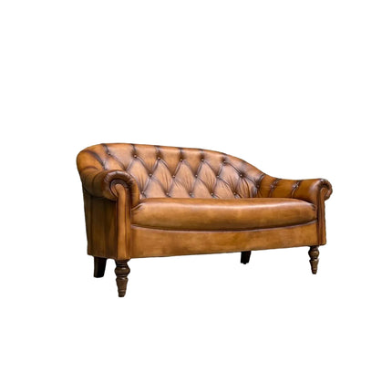 Regent Chesterfield in Hand Antiqued Buffalo Leather - (Various Sizes) - Factory Seconds