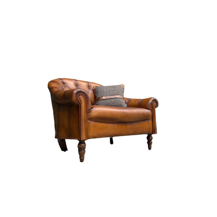 Regent Chesterfield in Hand Antiqued Buffalo Leather - (Various Sizes) - Factory Seconds