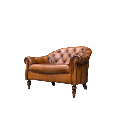 Regent Chesterfield in Hand Antiqued Buffalo Leather - (Various Sizes) - Factory Seconds