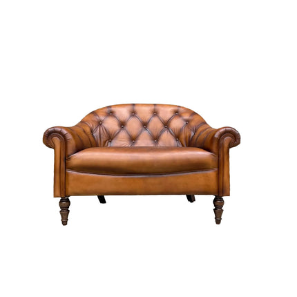 Regent Chesterfield in Hand Antiqued Buffalo Leather - (Various Sizes) - Factory Seconds