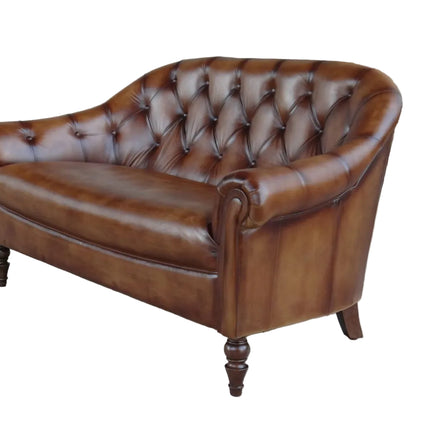 Regent Chesterfield in Hand Antiqued Buffalo Leather - (Various Sizes) - New