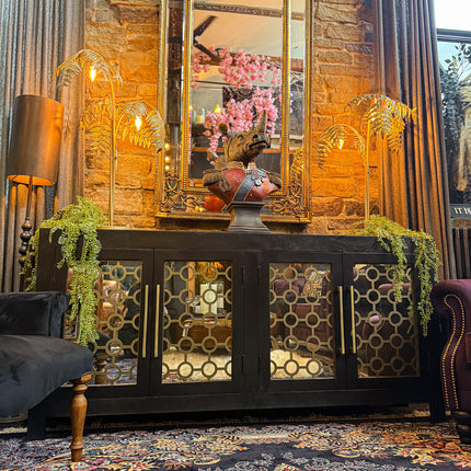 Regent Noir 4 Door Wooden Sideboard Cabinet