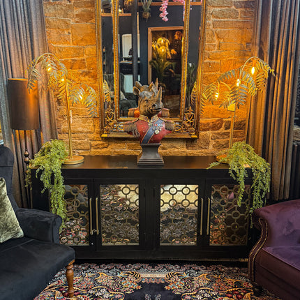 Regent Noir 4 Door Wooden Sideboard Cabinet