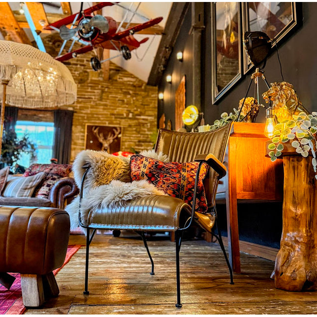 High Back Retro Armchair - Promo