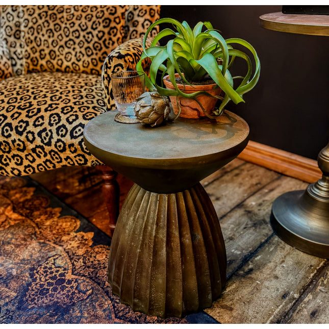 Ribbed Side Table