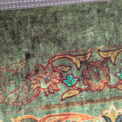 Large Rug Distressed Moss Green - Ex Display