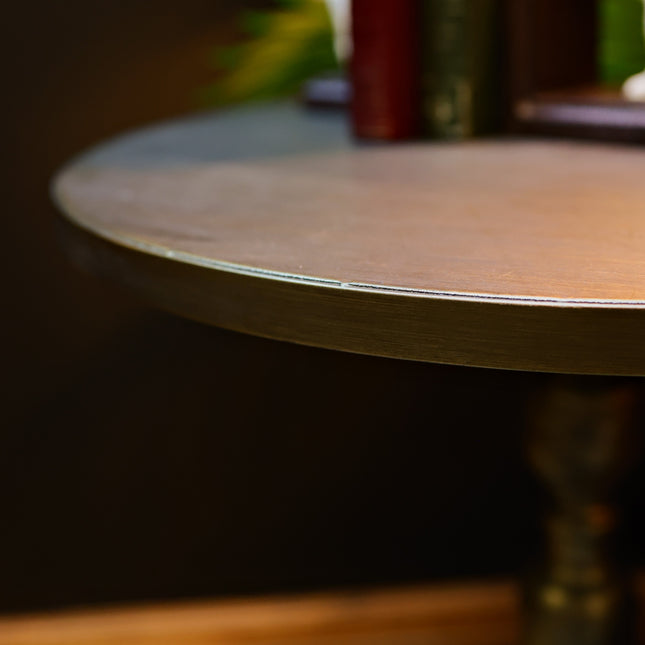 Side Table in Antique Gold