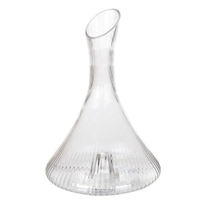 Clear Ribbed Carafe