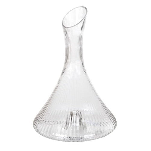 Clear Ribbed Carafe