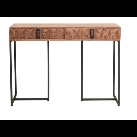 Arria 2 Drawer Console Table Mango Wood - Clearance