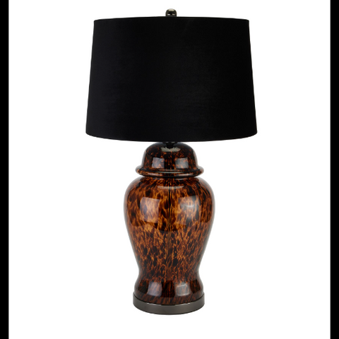 Lamp Amber Dapple Acanthus (44 x 44 x 76cm)
