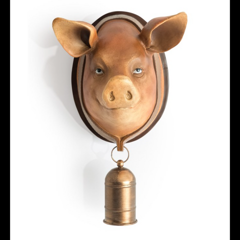 Large Pig with Bell Wall Head