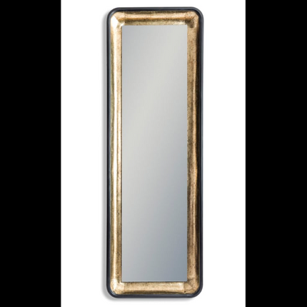 Tall Black & Antique Gold Mirror with LED Lighting - Clearance