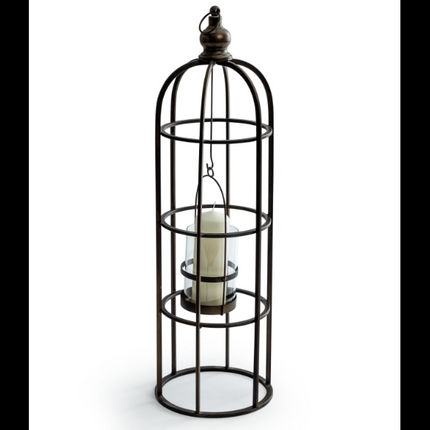 Industrial Metal Bird Cage Lantern