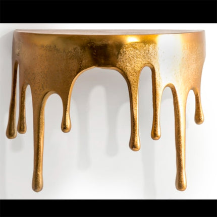 Gold Drip Small Wall Shelf