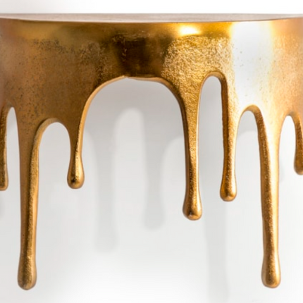 Gold Drip Small Wall Shelf