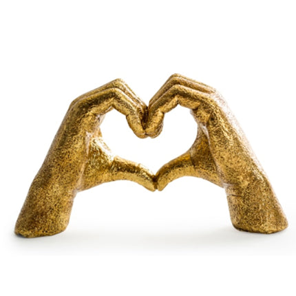 Antique Gold Heart Hands Ornament