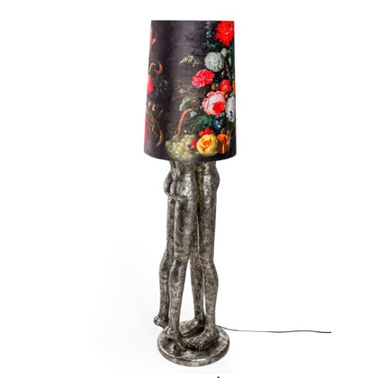 Floor Lamp Silver Shady Lovers with Shade