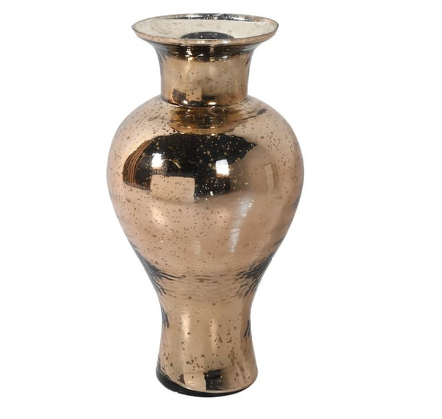 Tarnished Large Gold Vase