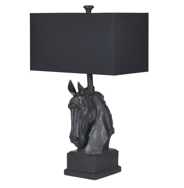 Stallion Horse Table Lamp with Shade