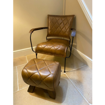 Quilted Retro Leather Chair