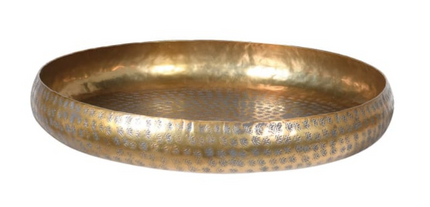 Antique Brass Round Tray