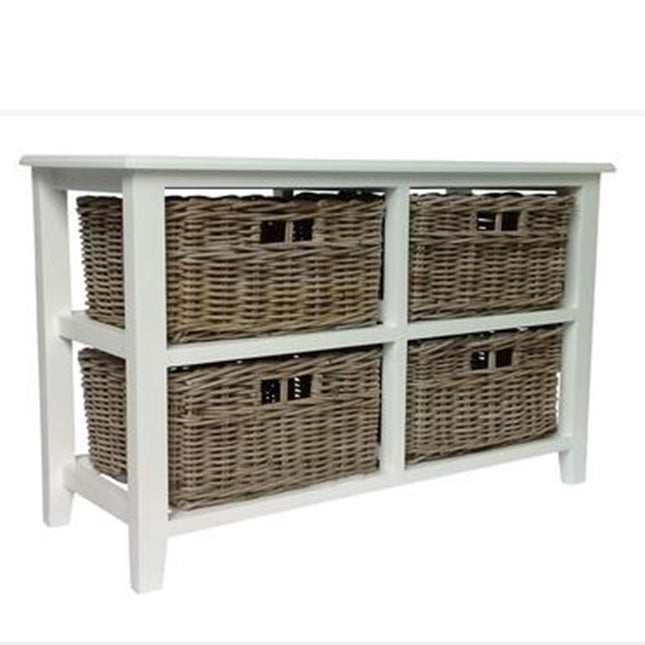 4 Drawer Outdoor Unit With Solid White Frame