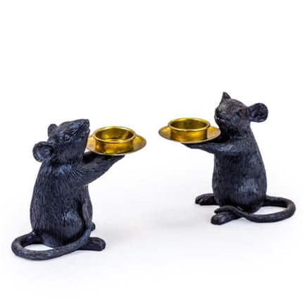 Pair of Mouse Candle Holders
