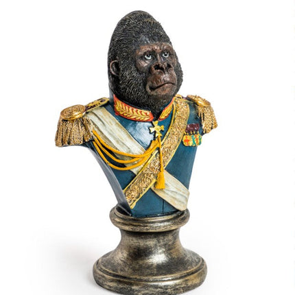Gentry Blue Gorilla Bust