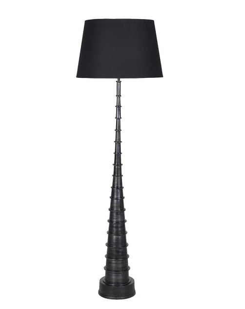 Tall Black Spindle Floor Lamp